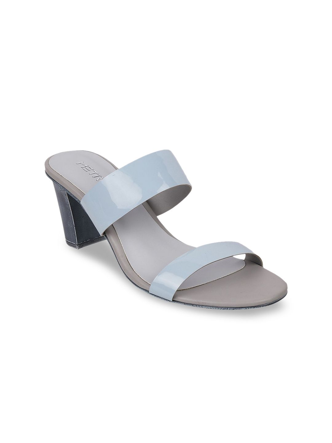 Metro Women Blue Solid Sandals Price in India