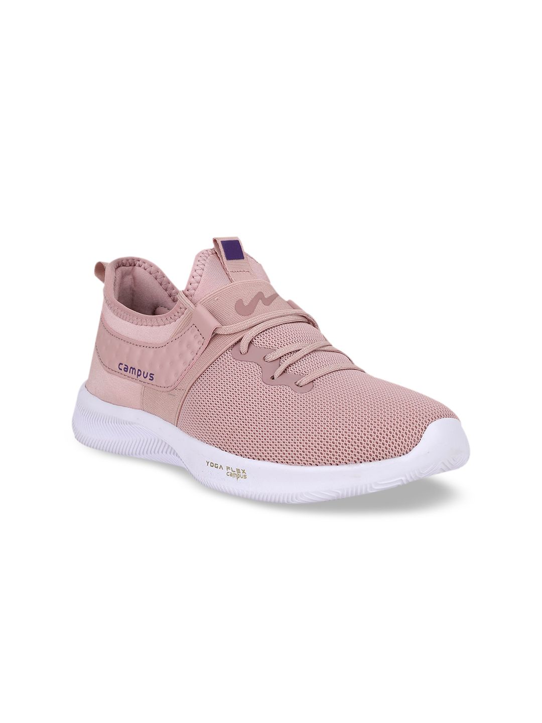 Campus Women Peach-Coloured Mesh Running Shoes Price in India