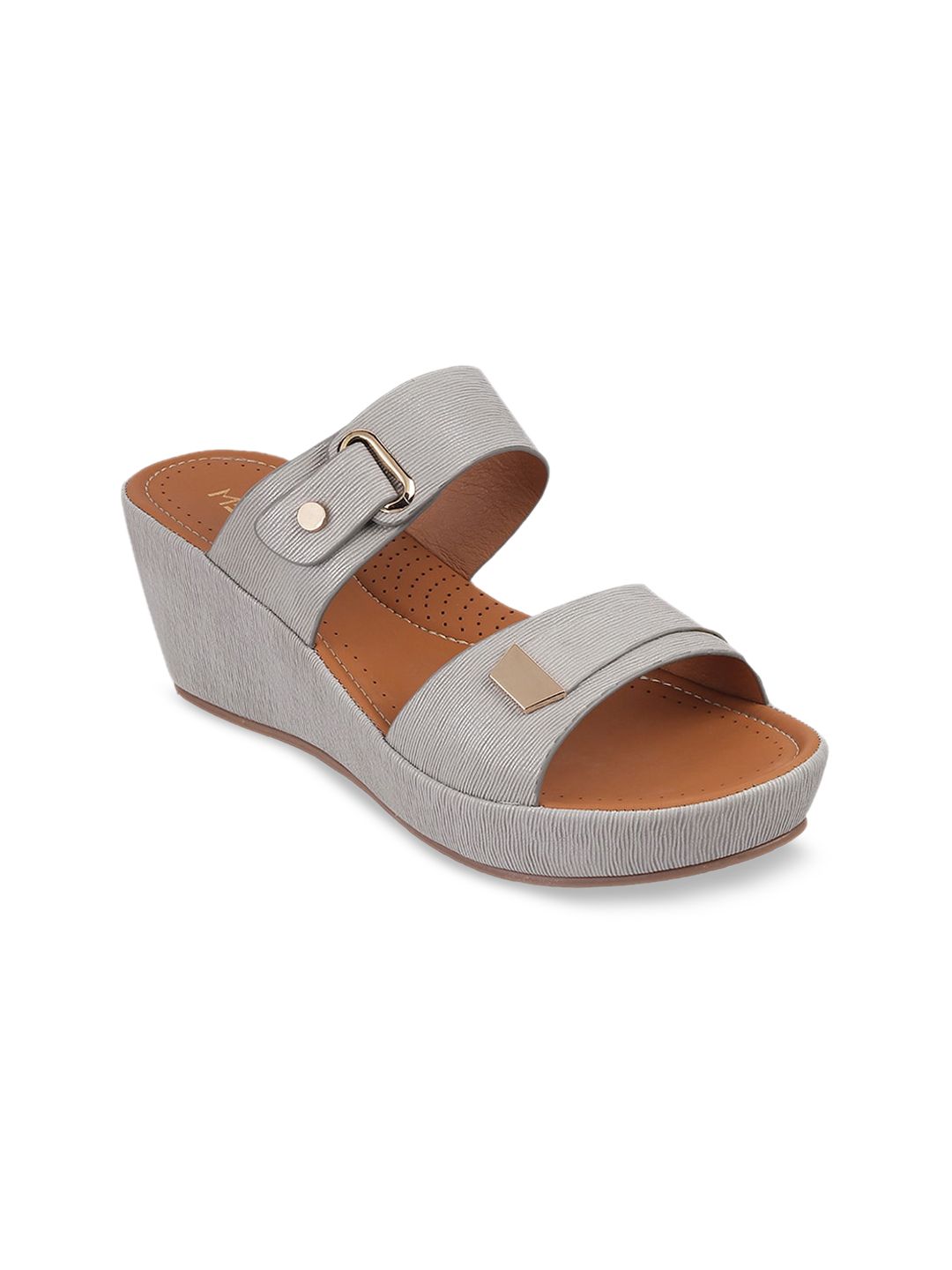 Metro Women Grey Solid Sandals Price in India