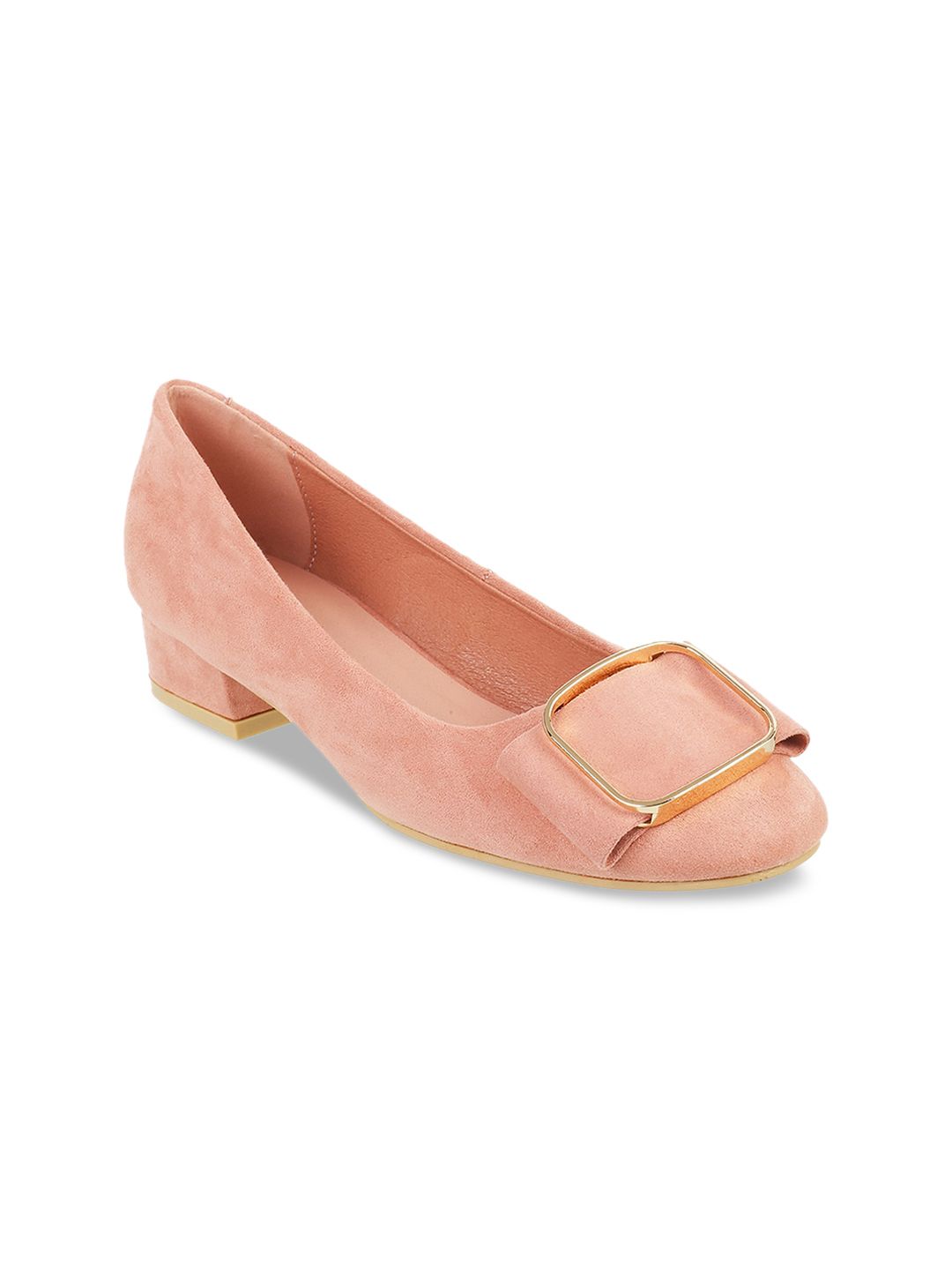 Mochi Women Pink Solid Pumps Price in India