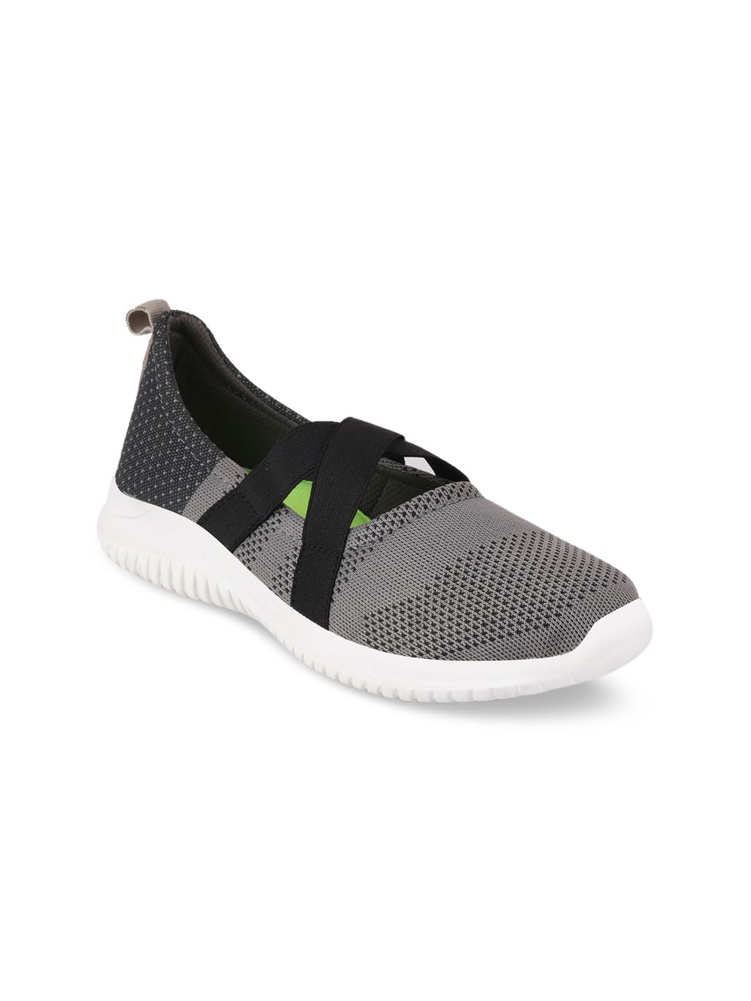 FAUSTO Women Grey Mesh Walking Shoes Price in India