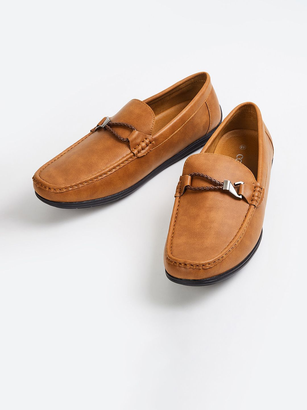 CODE by Lifestyle Men Tan-Brown Solid Loafers