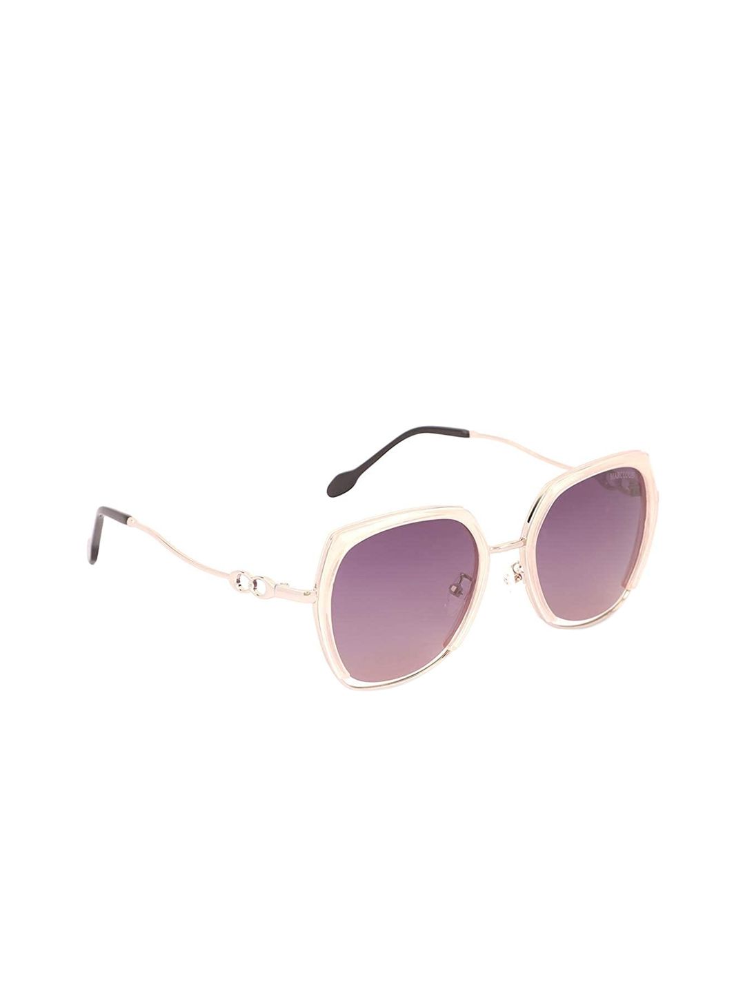 Marc Louis Women Pink Lens Square Sunglasses With Uv Protected Lens Y20224T43 Price in India