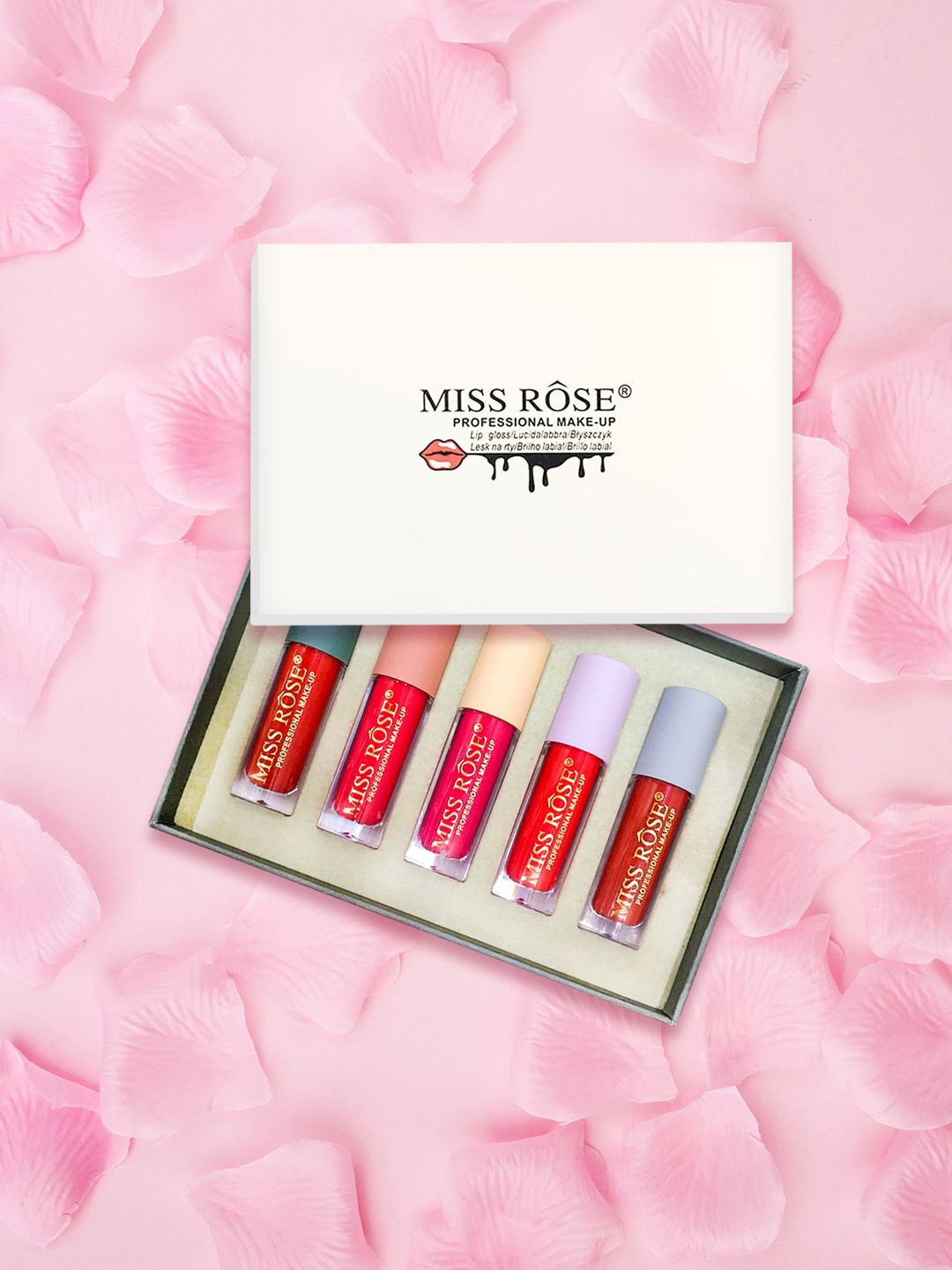MISS ROSE Set Of 6 Matte Liquid Lipgloss 7701-005Z3 Price in India