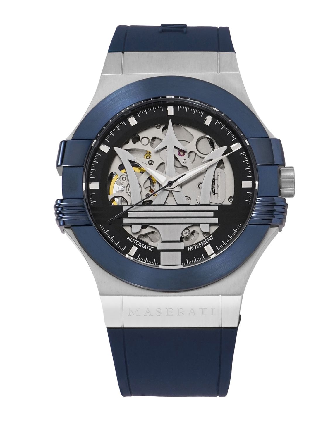 Buy Maserati Men Blue & Silver-Toned Analogue Watch R8821108035