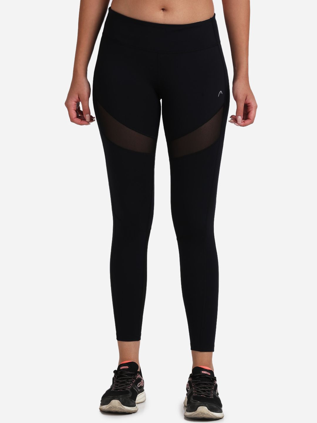 Head Women Black Solid Training Tights Price in India