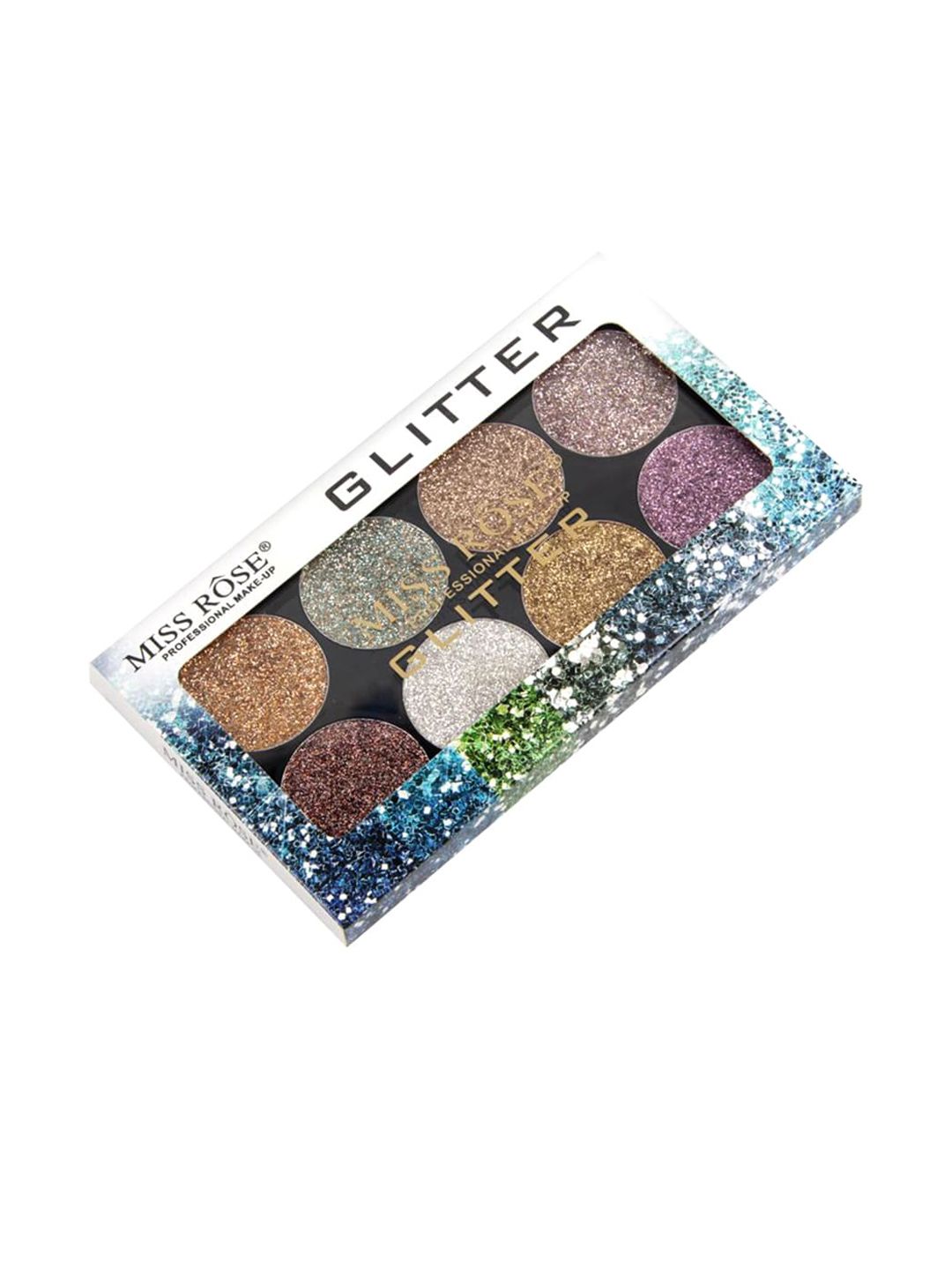 MISS ROSE 8 Color Glitter Eyeshadow Palette Price in India