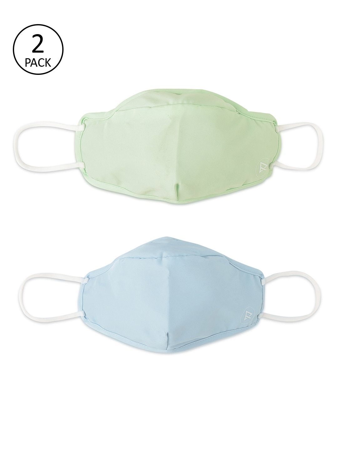 ZERO RISQUE Pack Of 2 Solid 3-Ply Reusable Protective Outdoor Masks Price in India