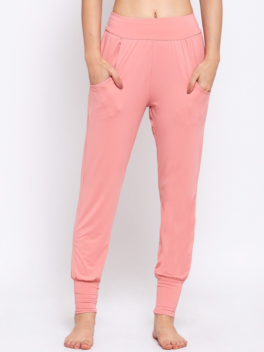 iki chic Women Pink Solid Lounge Pants Price in India
