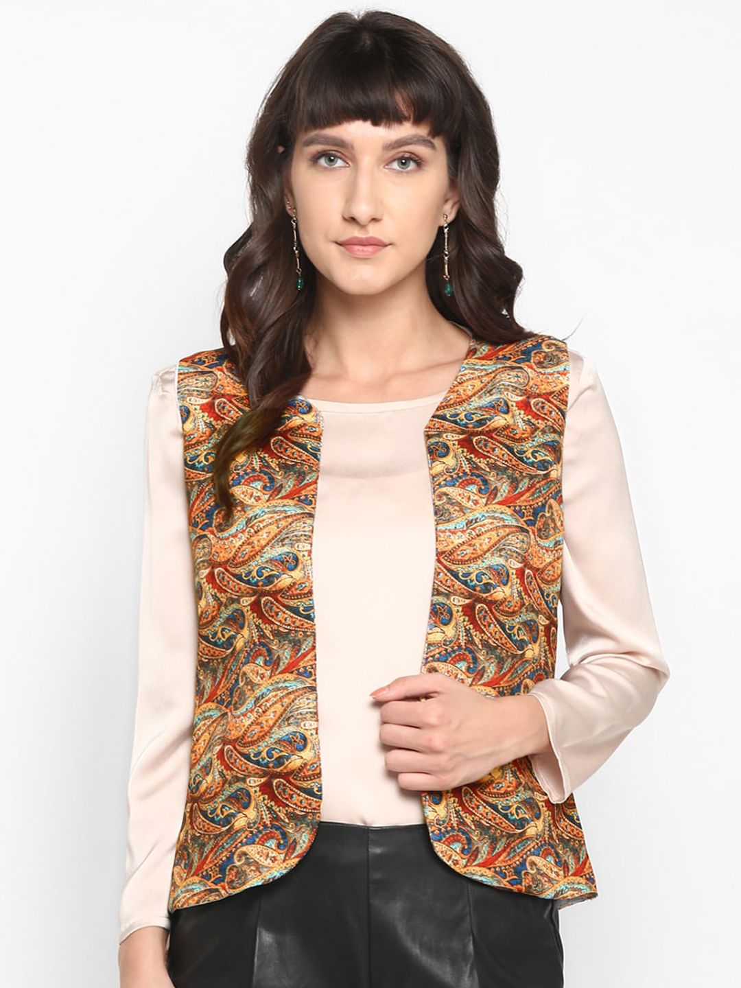 Hangup Women Multicoloured Printed Lightweight Tailored Jacket Price in India