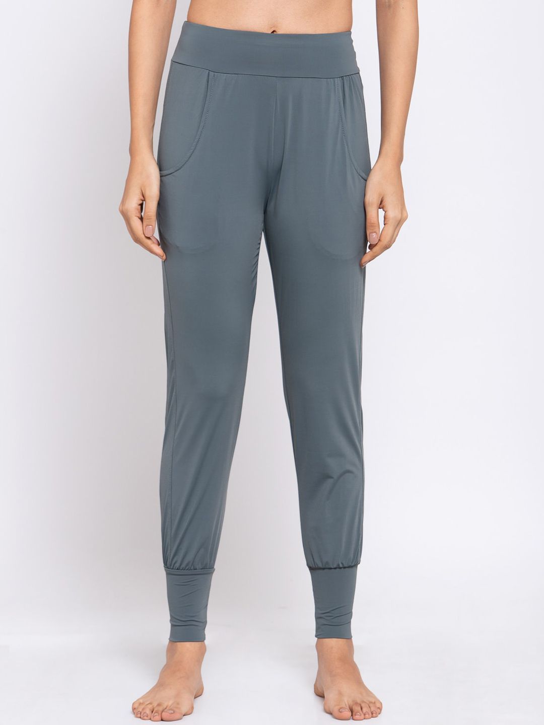 iki chic Women Grey Solid Lounge Pant Price in India