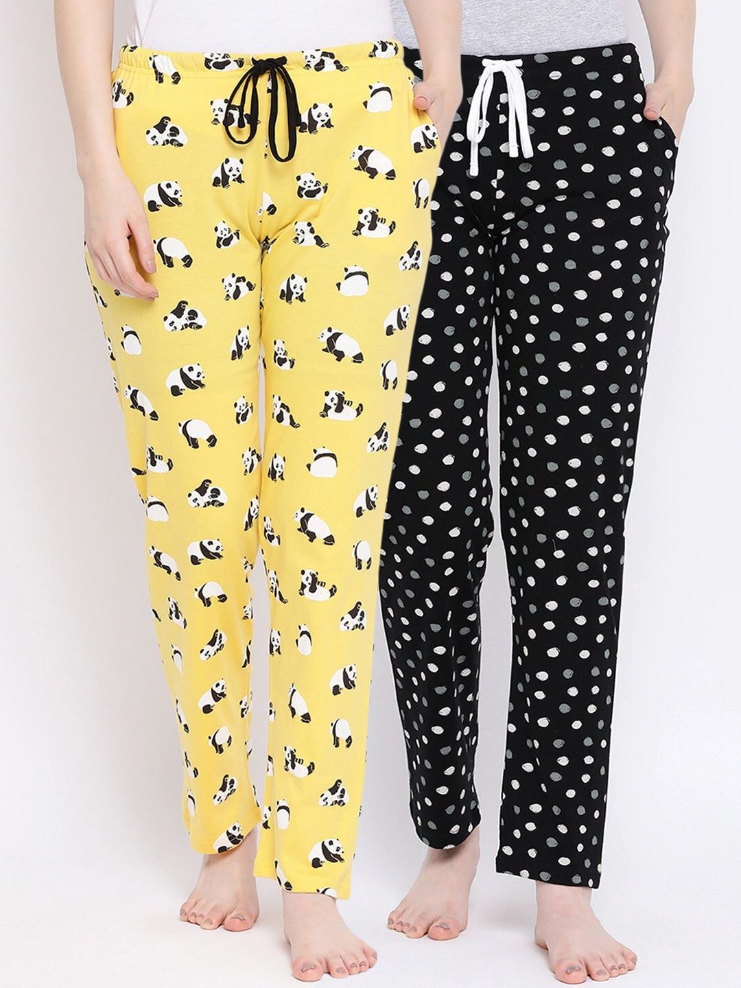 Kanvin Women Pack Of 2 Printed Lounge Pants Price in India