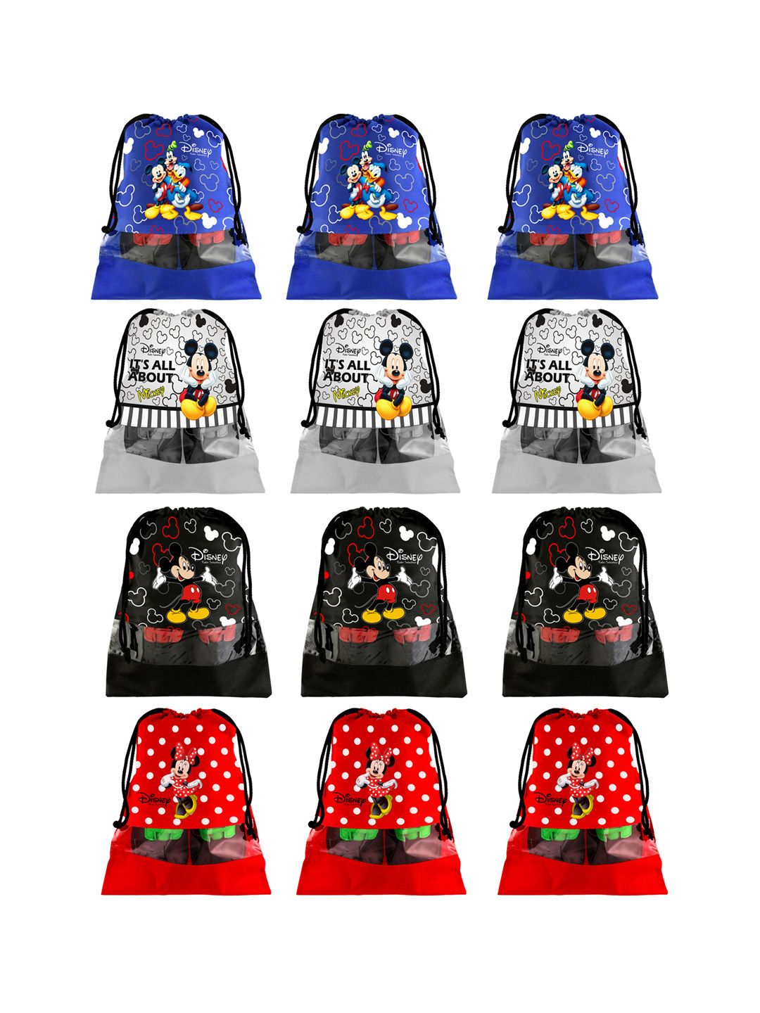 Kuber Industries Set Of 12 Disney Printed Dust-Proof Shoe Organisers Price in India