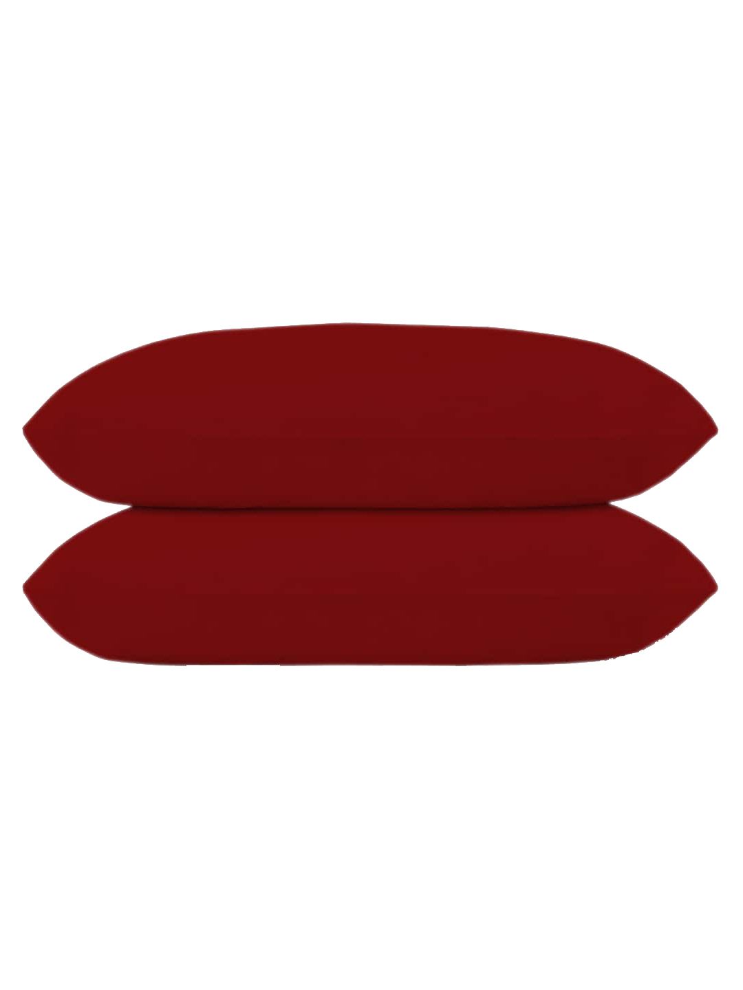 Kuber Industries Set Of 2 Maroon Solid Microfibre Pillows Price in India