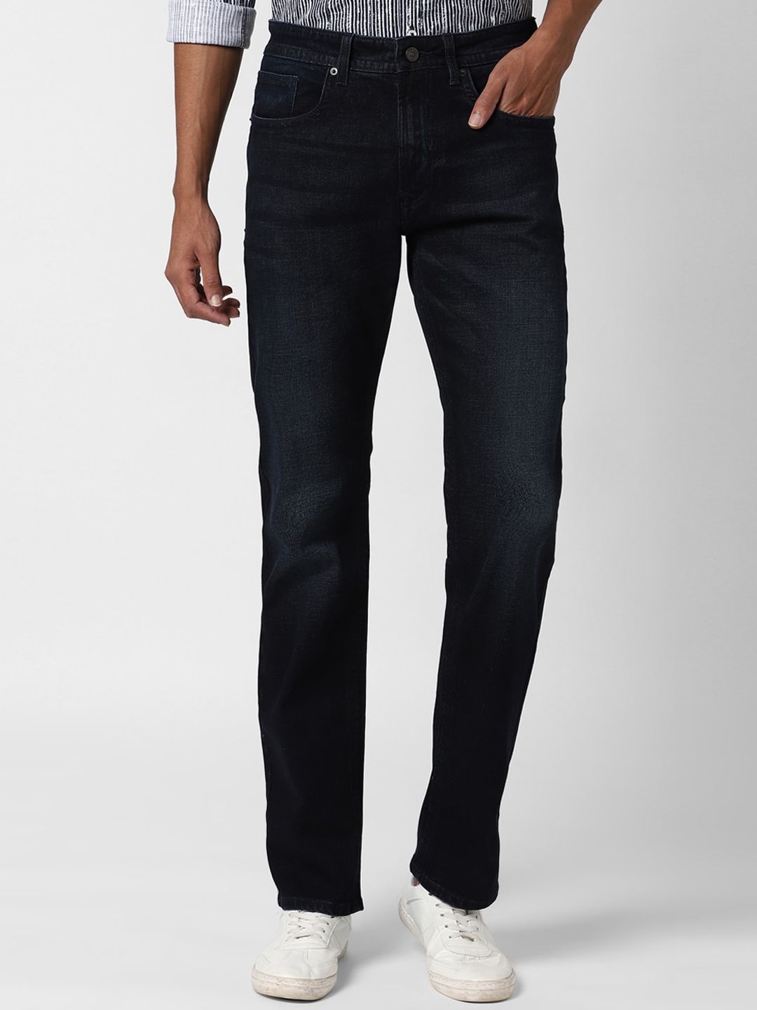 Peter England Casuals Men Blue Slim Fit Mid-Rise Clean Look Stretchable Jeans