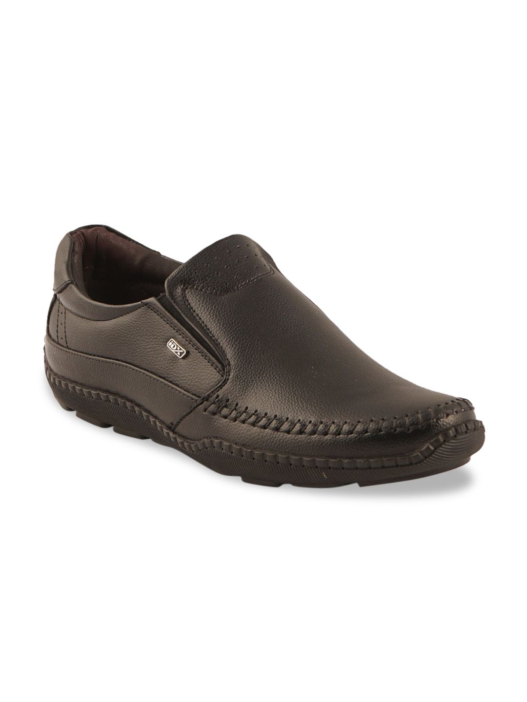 iD Men Black Slip On Loafers