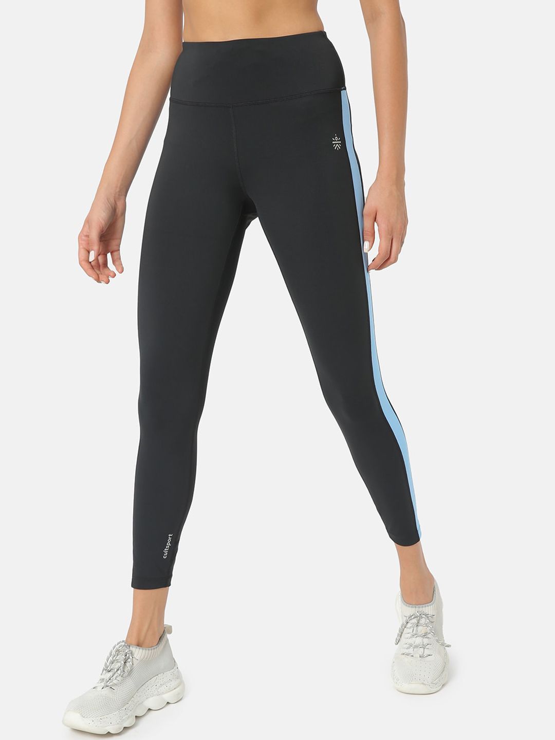 Cultsport Women Black Solid Antimicrobial Training Tights Price in India