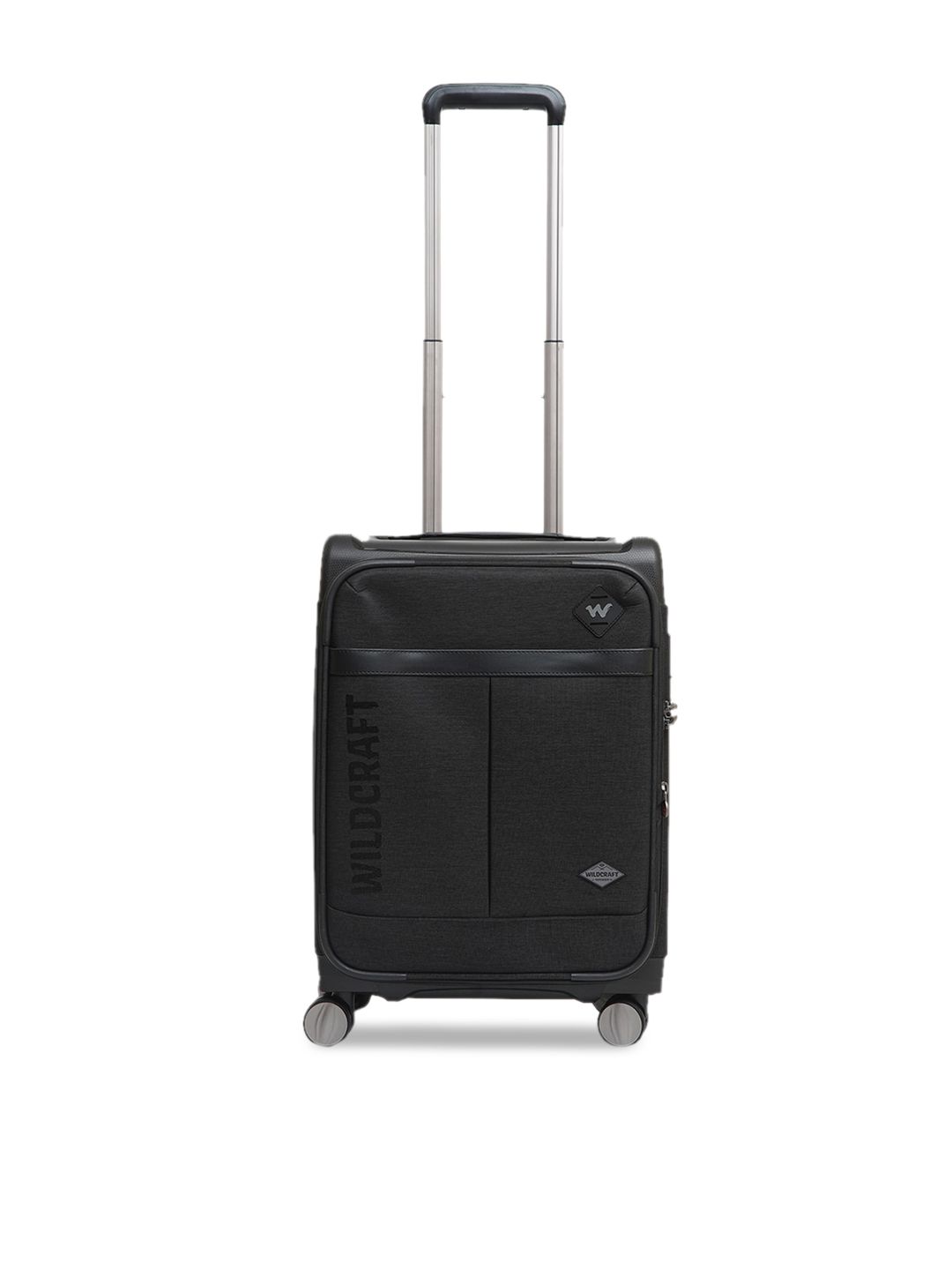 Wildcraft Black Textured Capella Soft-Sided Cabin Trolley Suitcase Price in India