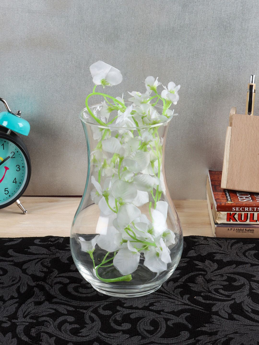 INCRIZMA Transparent Glass Flower Vase Price in India