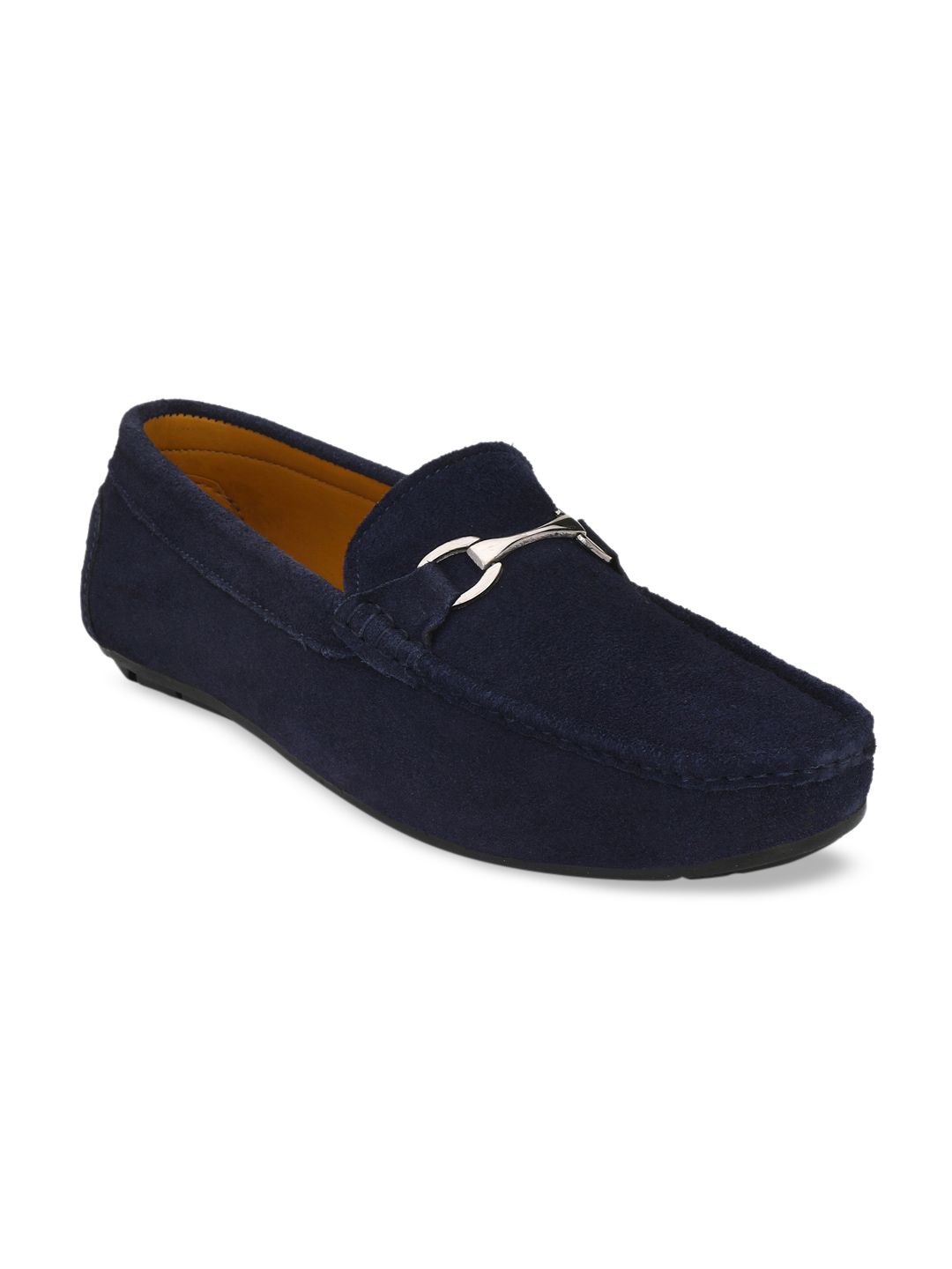 Fentacia Men Blue Suede Loafers Casual Shoes