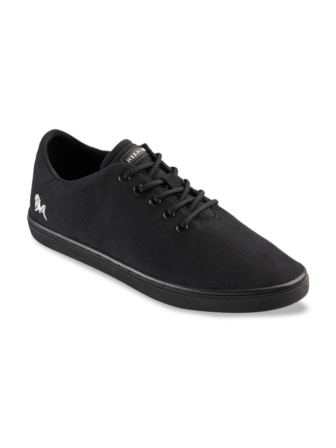 NEEMANS Unisex Black Cotton Classic Sneakers Price in India