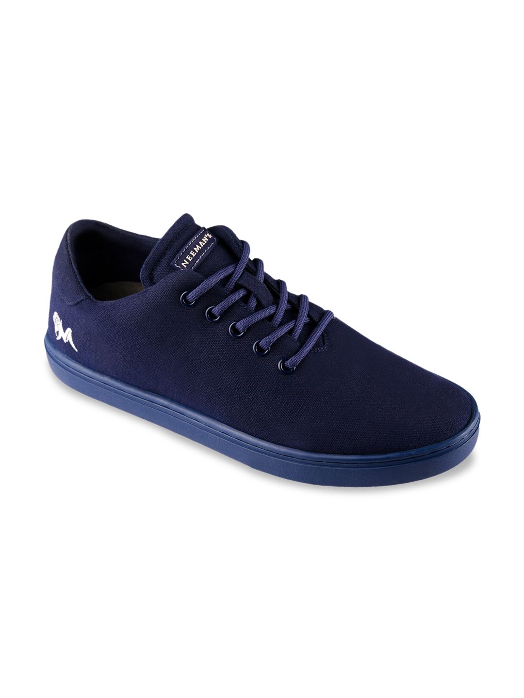 NEEMANS Unisex Midnight Blue Cotton Classic Sneakers Price in India