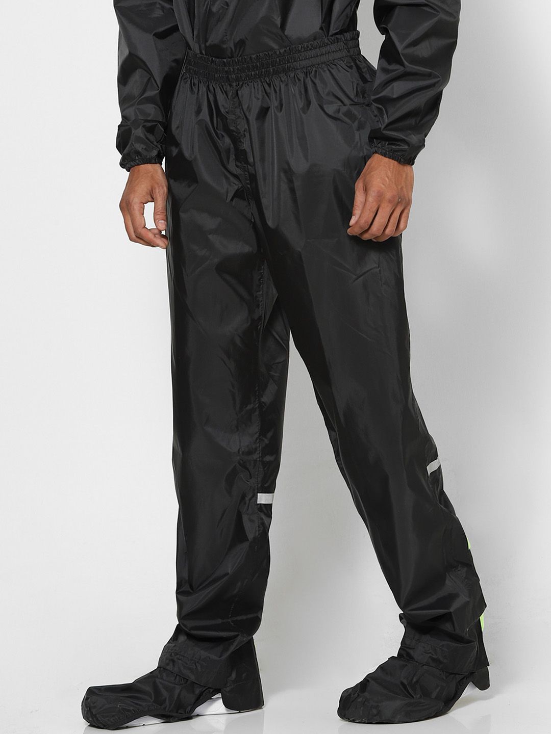 Buy Decathlon BTWIN Men Black Cycling Rain Track Pants With In
