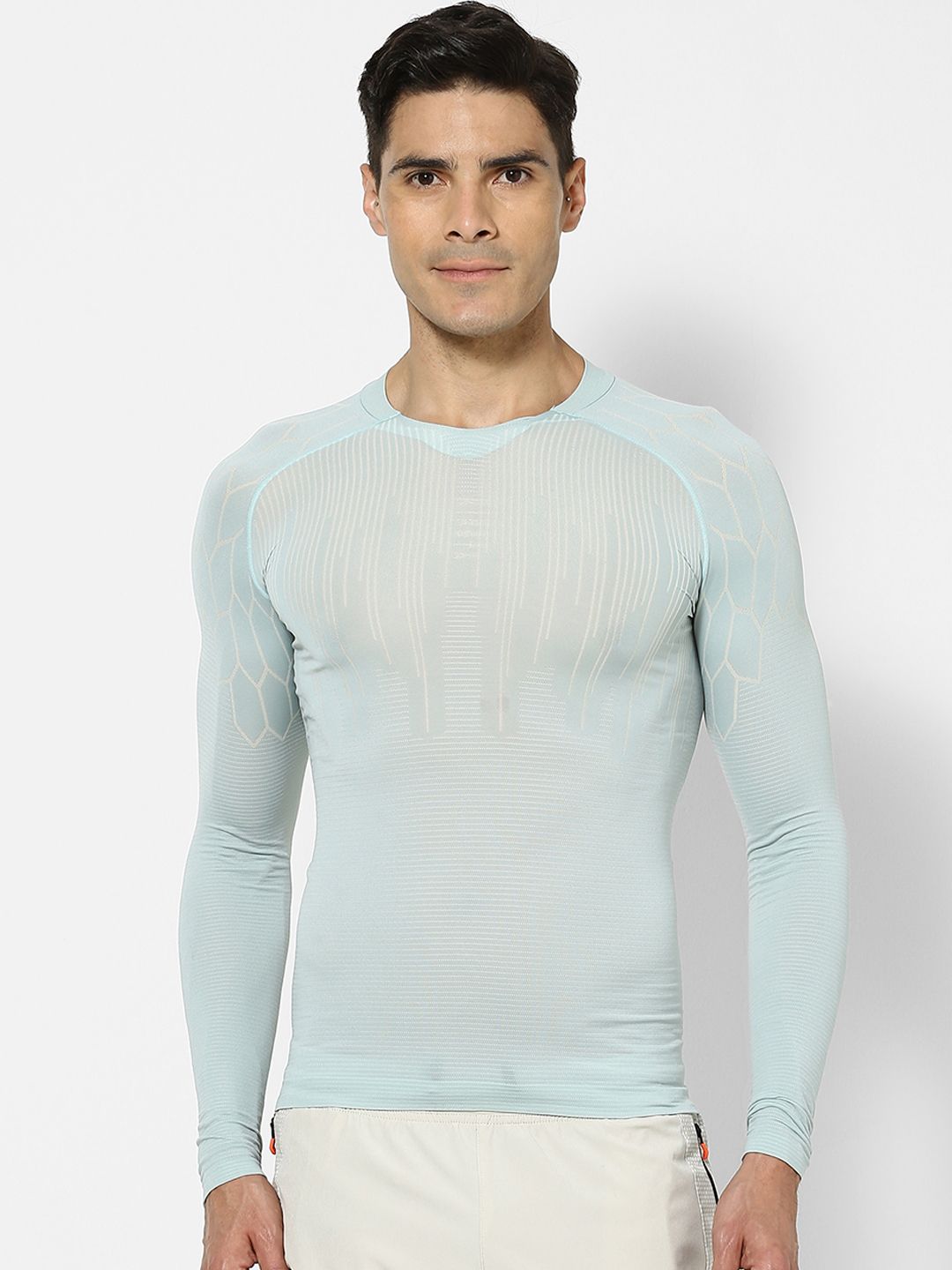 Kipsta By Decathlon Unisex Blue Solid Round Neck T-shirt Price in India