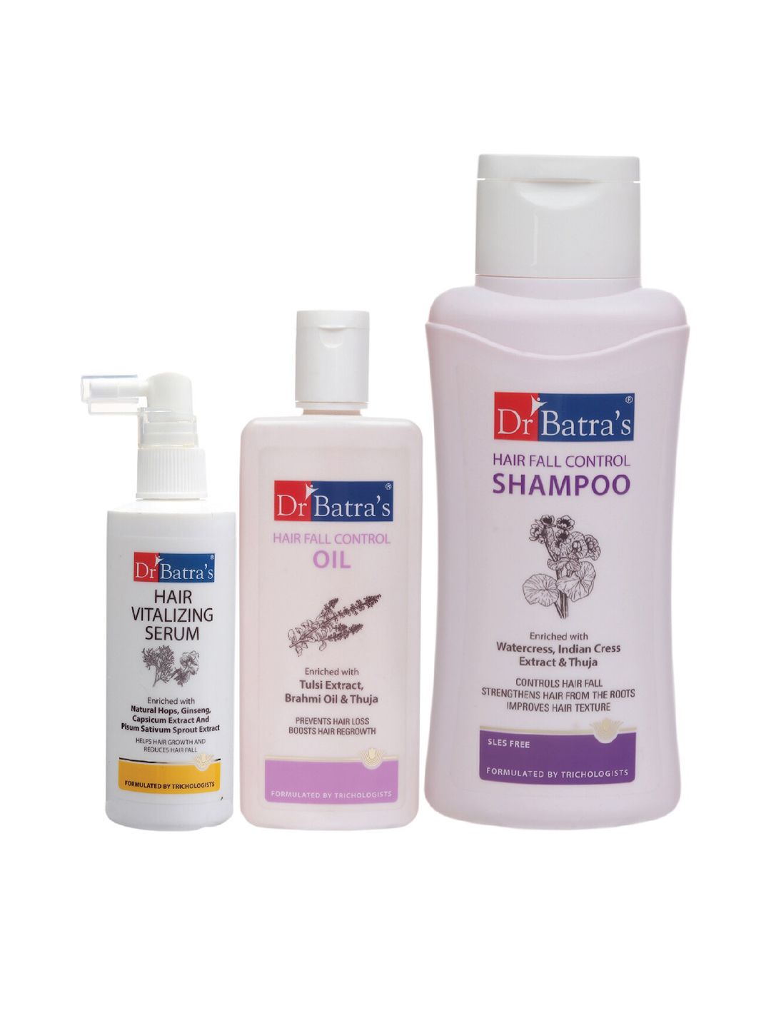 Dr. Batras Hair Vitalizing Serum, Hair Fall Shampoo & Hair Fall Oil 825 ml Price in India