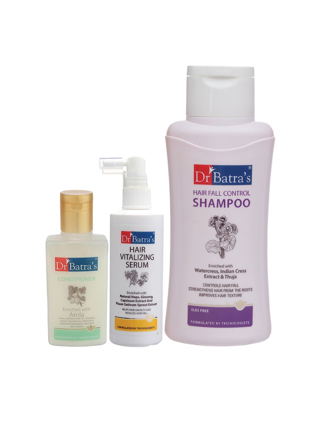 Dr. Batras Hair Vitalizing Serum, Conditioner & Hair Fall Control Shampoo 725 ml Price in India