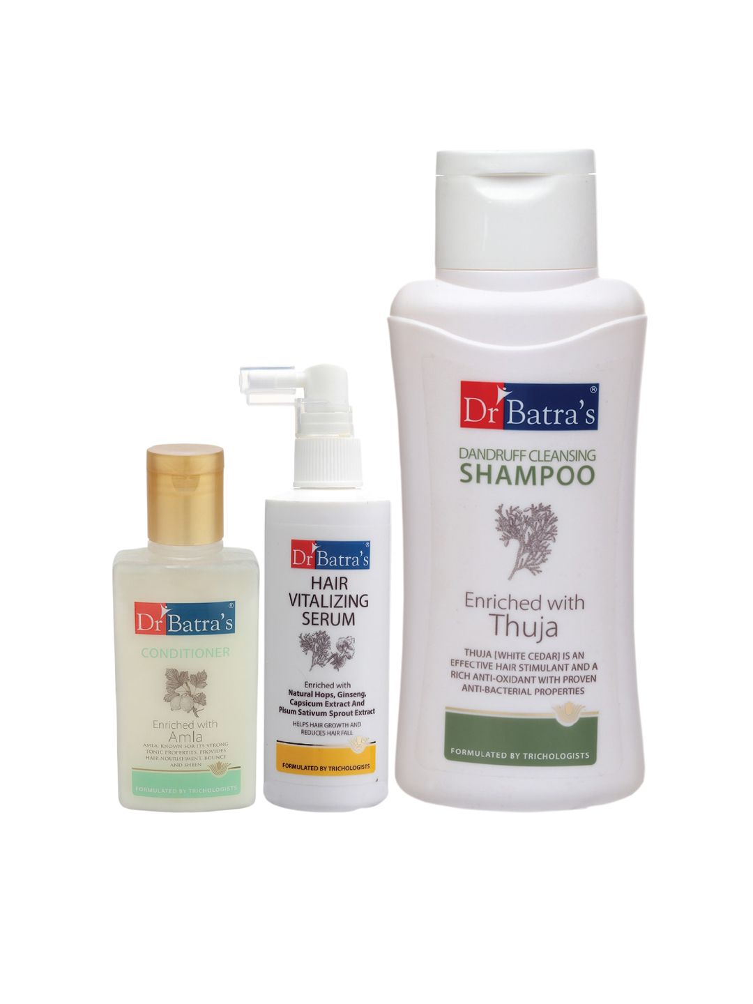 Dr. Batras Hair Vitalizing Serum, Conditioner & Dandruff Cleansing Shampoo 725 ml Price in India