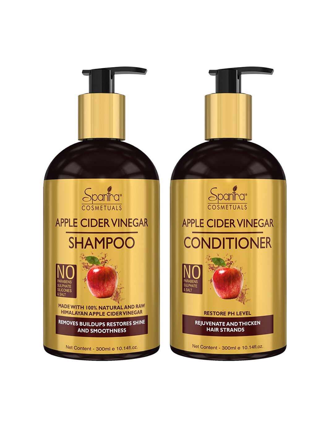 Spantra Apple Cider Vinegar Shampoo & Conditioner Combo 600ml Price in India