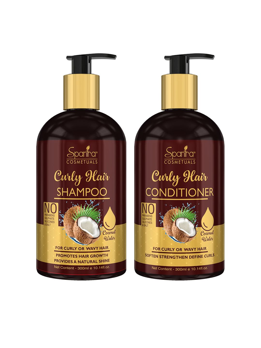 Spantra Curly Hair Shampoo & Conditioner Combo 600 ml Price in India