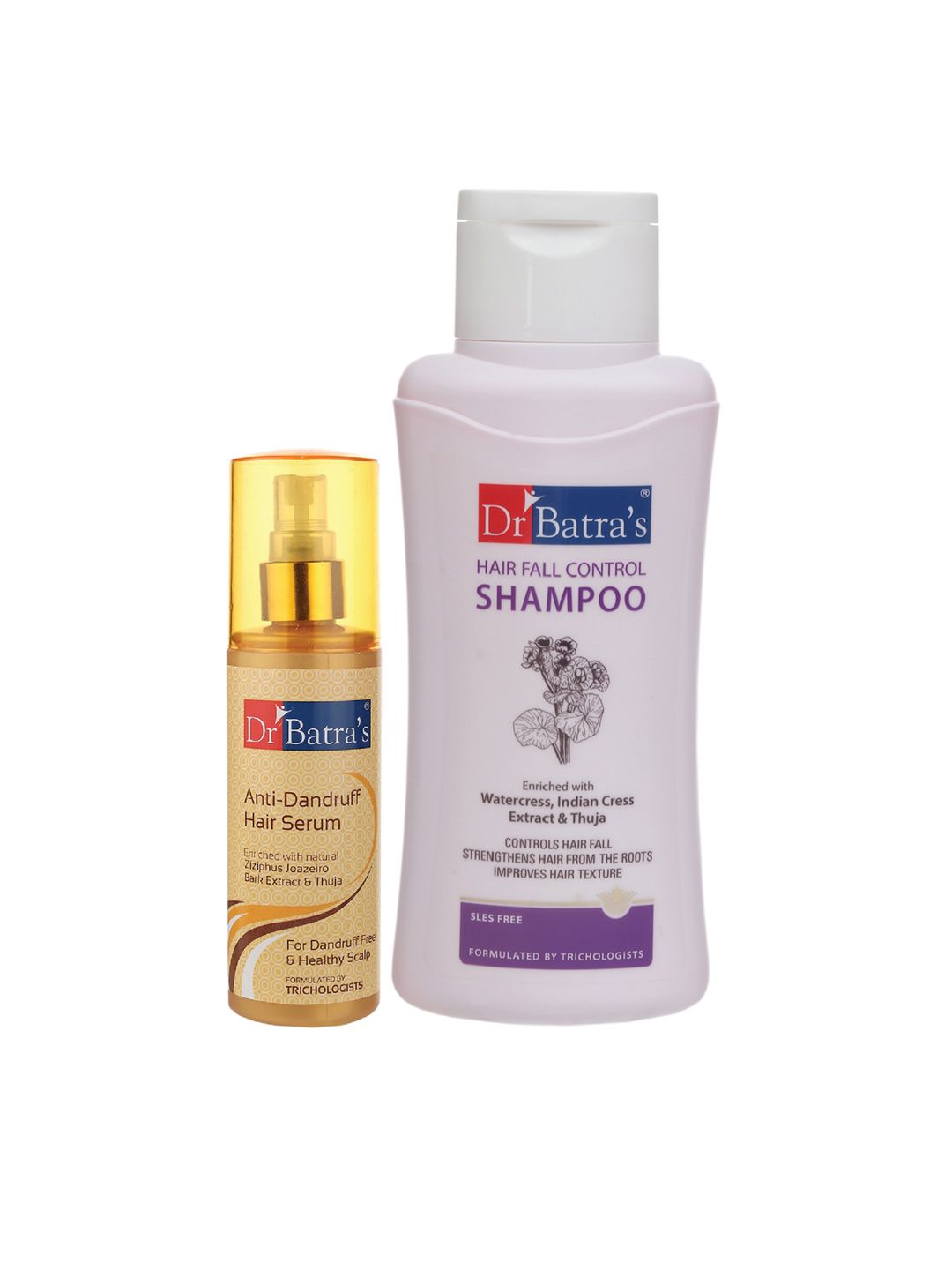 Dr Batra's Set of 2 Anti Dandruff Hair Serum & Hair Fall Control Shampoo Price in India