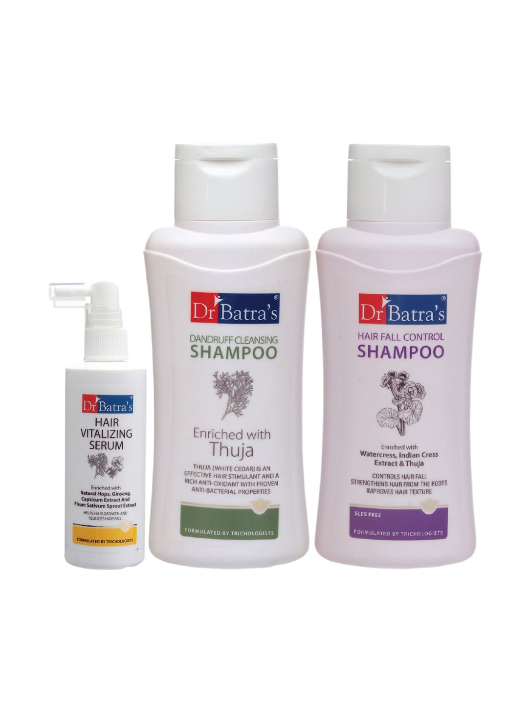Dr. Batras Hair Vitalizing Serum, Hair Fall Shampoo and Dandruff Shampoo 1125 ml Price in India