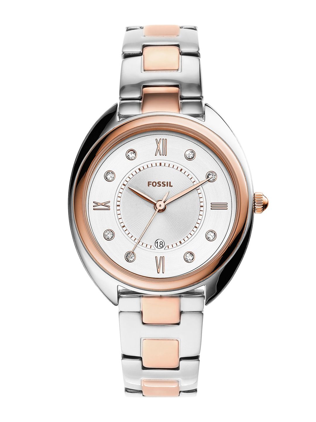 Fossil Women Silver-Toned Analogue Watch ES5072 Price in India