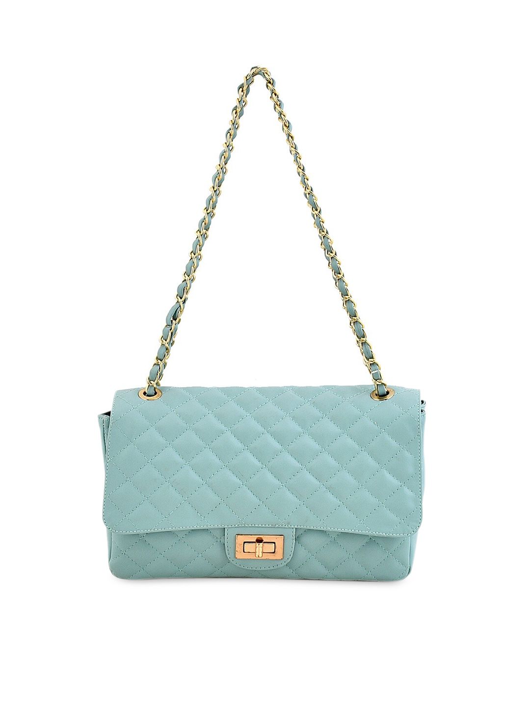 Lychee bags Blue Quilted Sling Bag Price in India