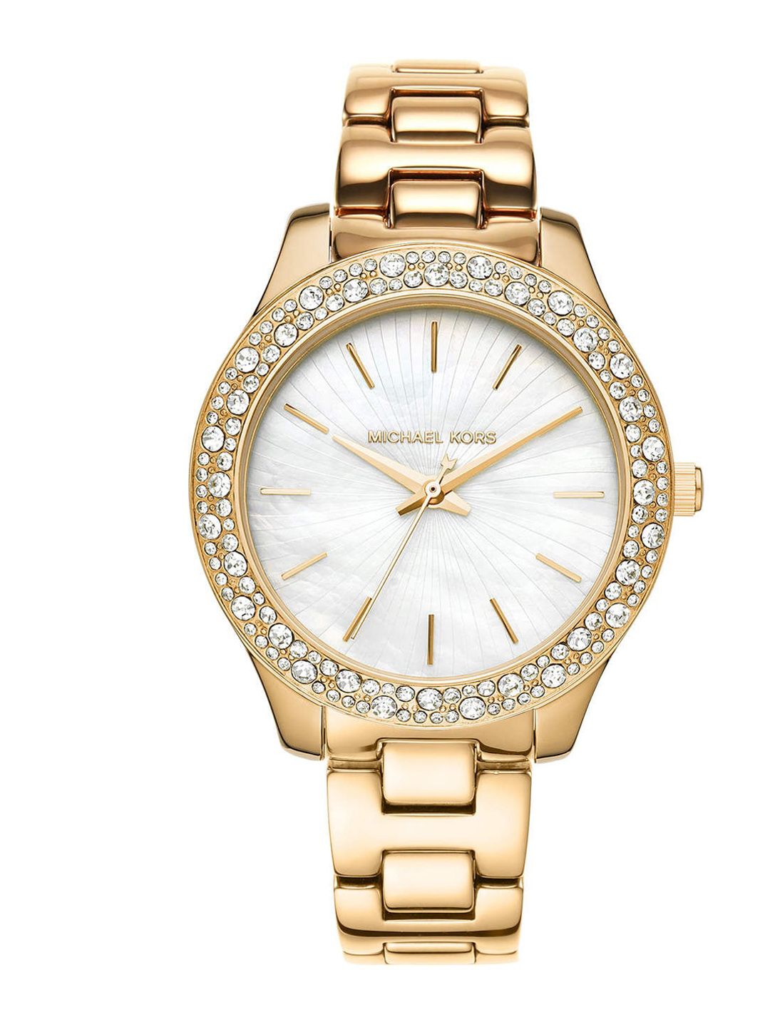 Michael Kors Women Liliane Off-White Analogue Watch MK4555 Price in India