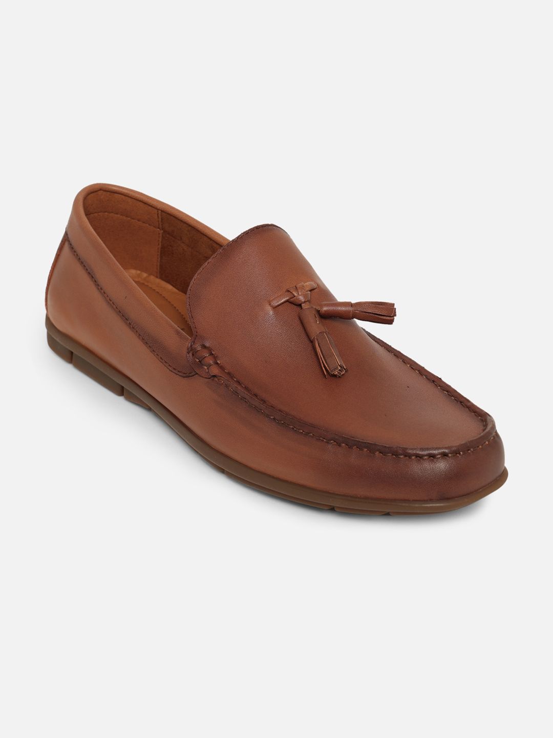 ALDO Men Brown Leather Loafers