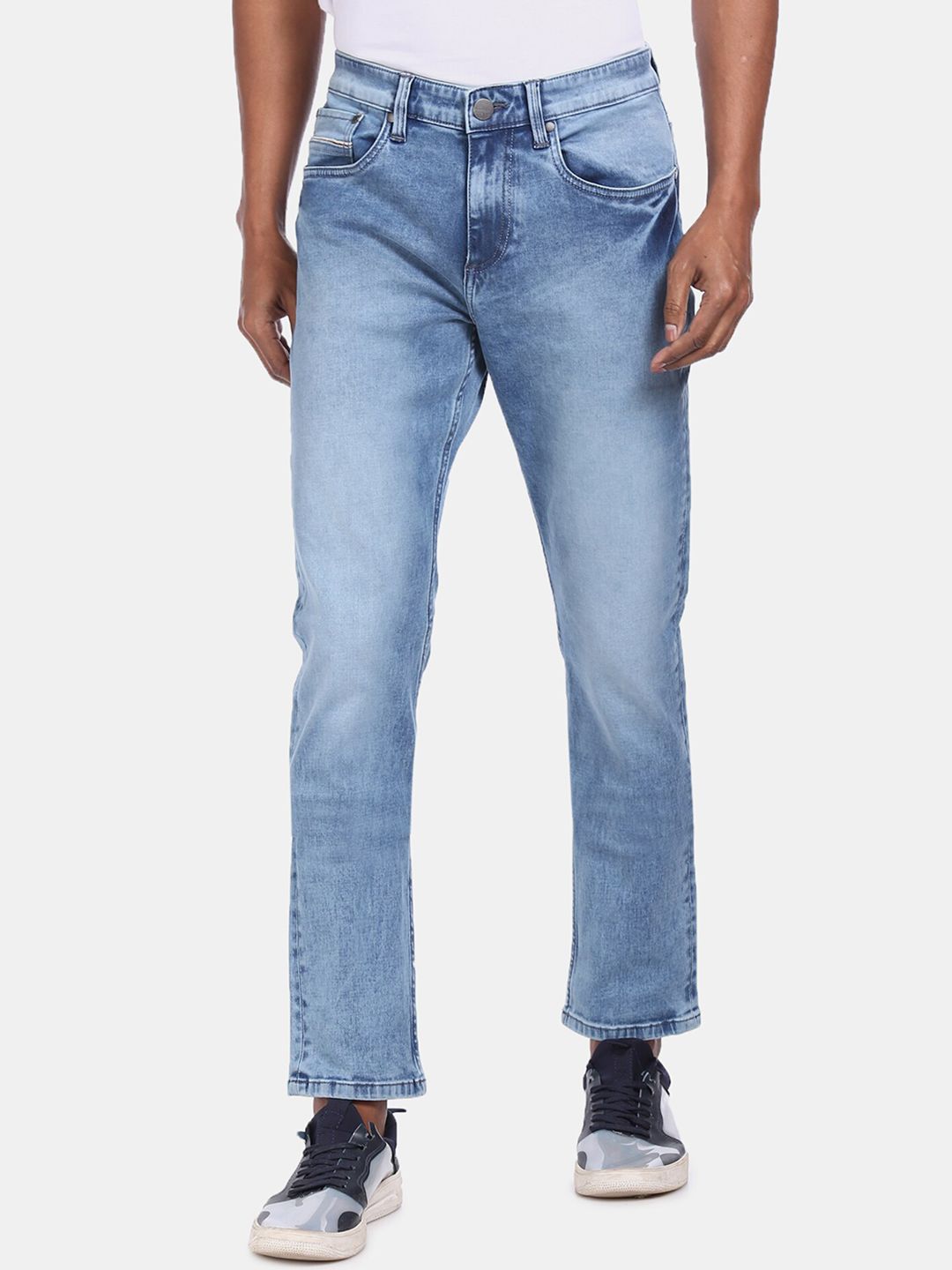 AD By Arvind Men Blue Slim Fit Stretchable Jeans
