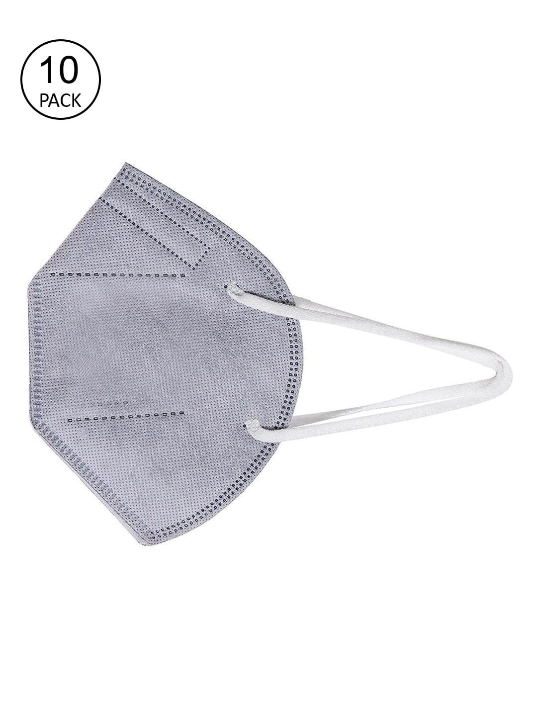 OOMPH Pack Of 10 Grey Solid 5-Ply Reusable Anti-Pollution KN95 Masks Price in India