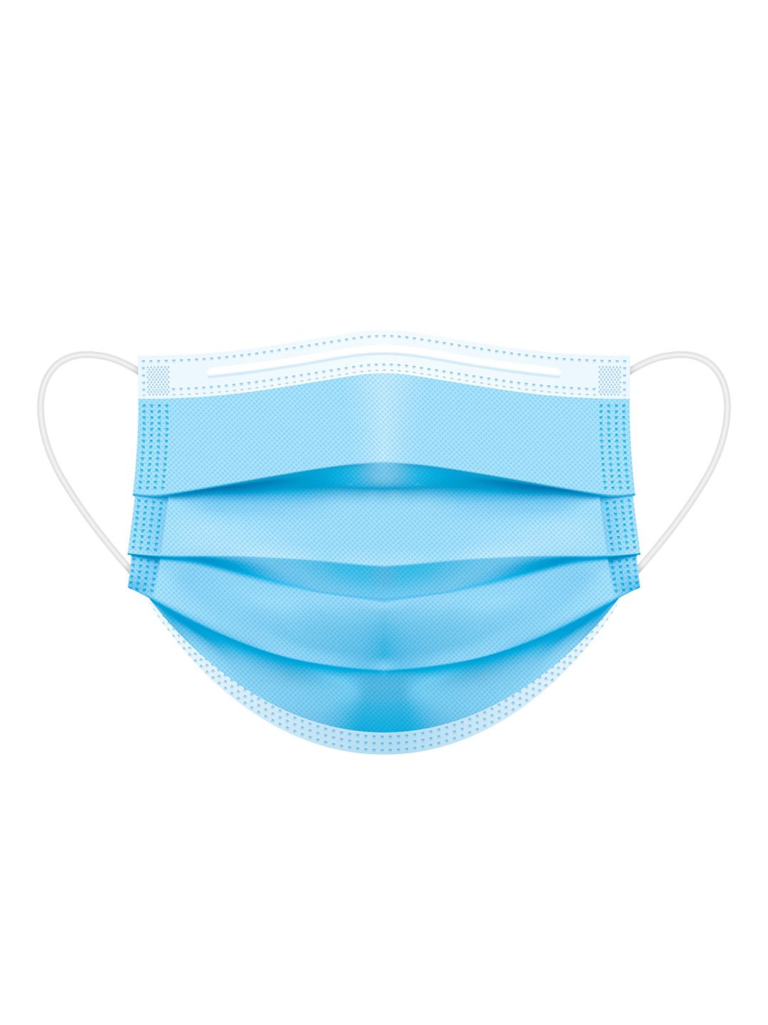 HAMMER Unisex Pack of 50 Blue Solid 3-Ply Disposable Surgical Masks Price in India