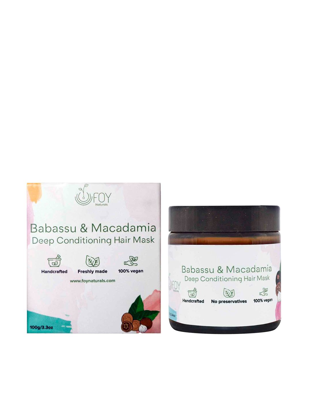 FOY Naturals Unisex Babassu & Macadamia Conditioning Hair Mask 100 g Price in India