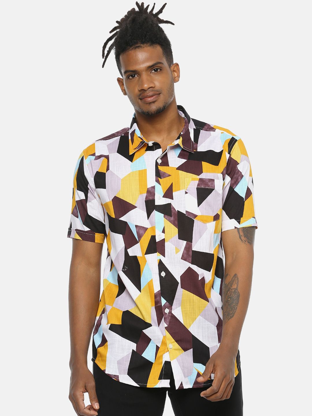 CAHOOT Men Multicoloured Regular Fit Printed Casual Shirt