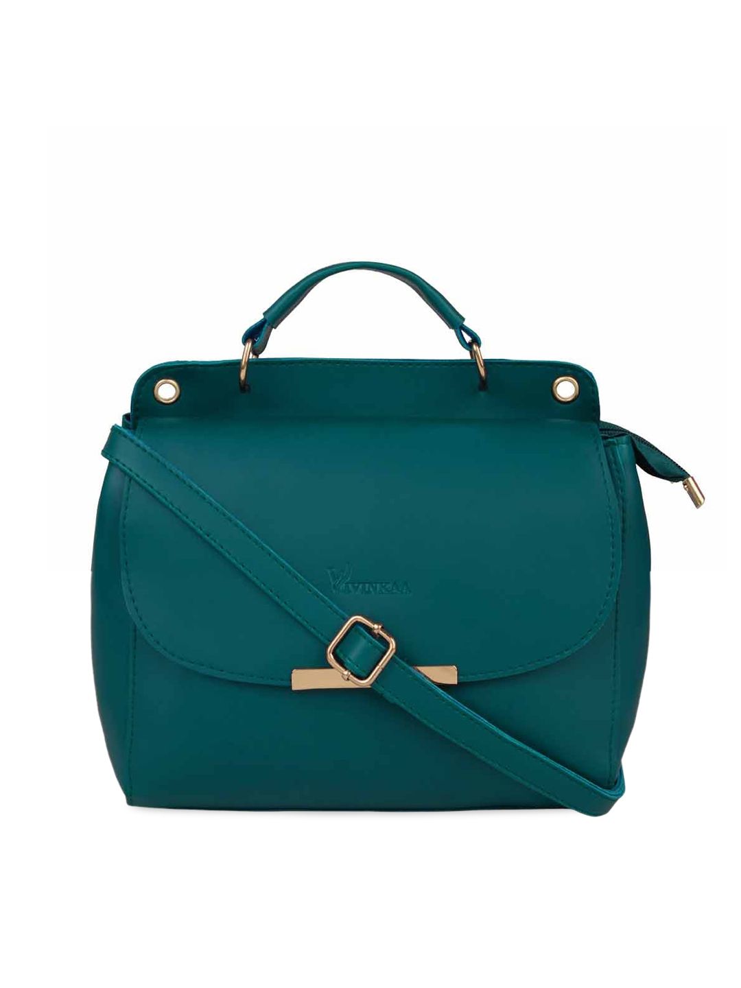 Vivinkaa Green Solid Satchel Price in India