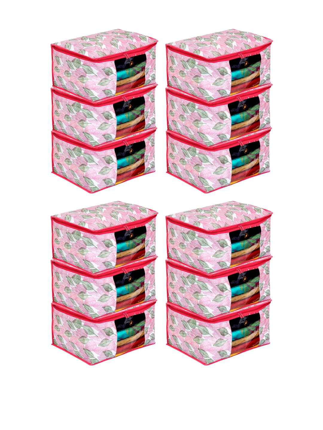 Kuber Industries Set Of 12 Printed Saree Covers Price in India