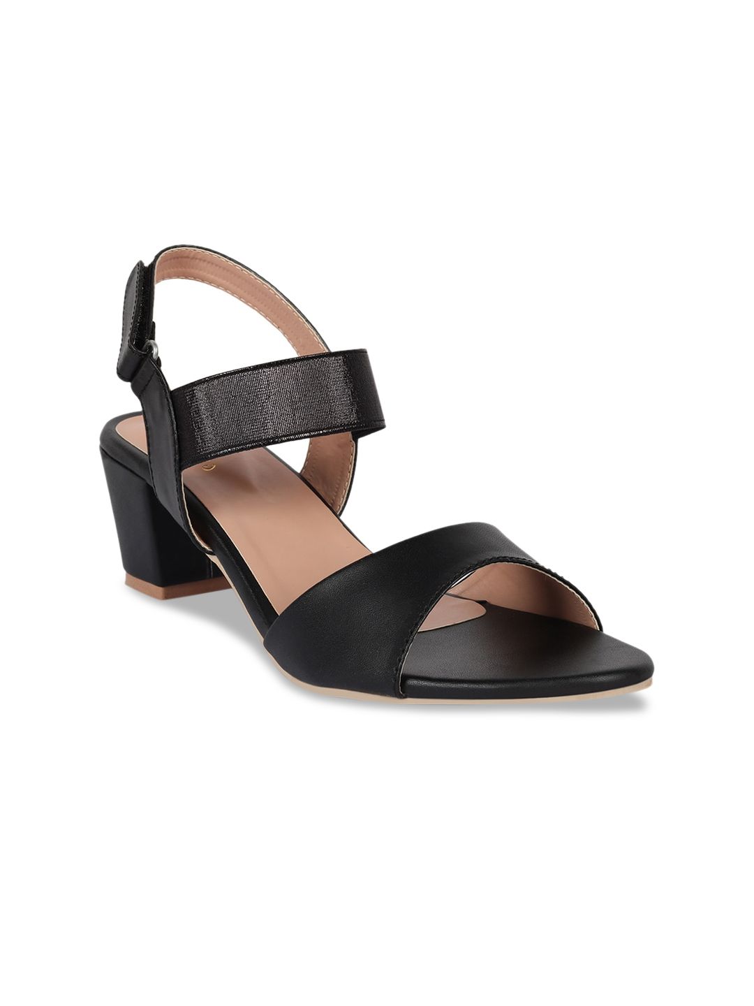 Bella Toes Women Black Solid Sandals Price in India