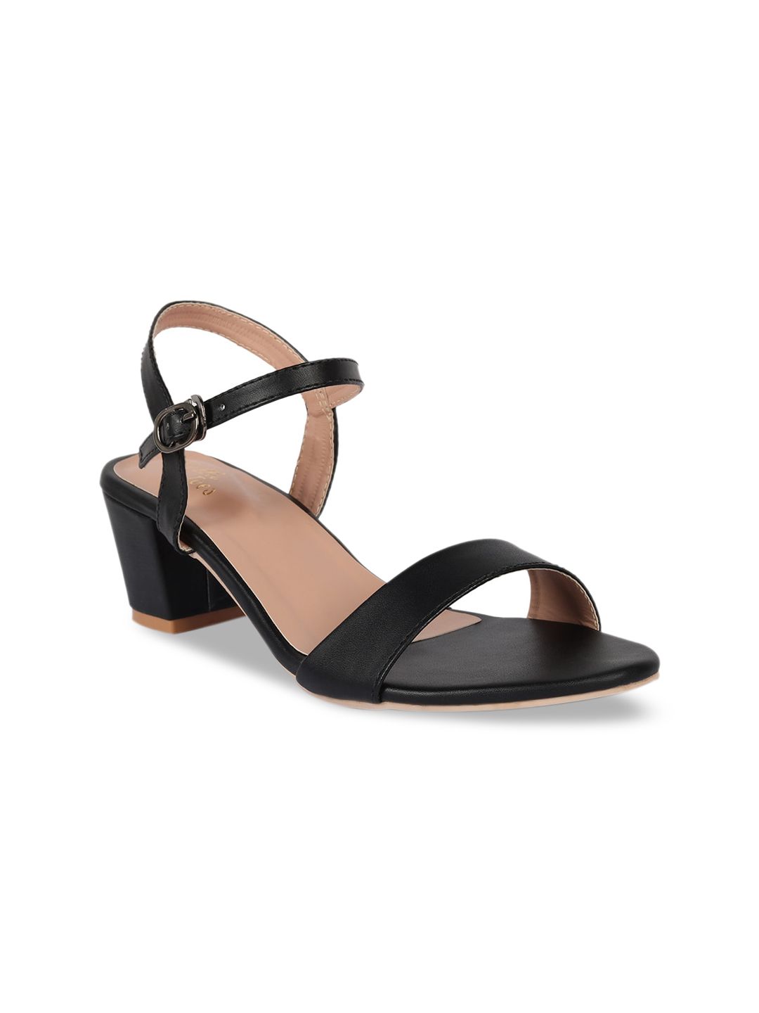 Bella Toes Women Black Solid Heels Price in India