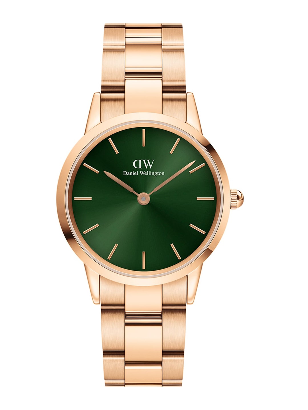Daniel Wellington Women Green & Rose Gold Emerald Analogue Watch DW00100420 Price in India