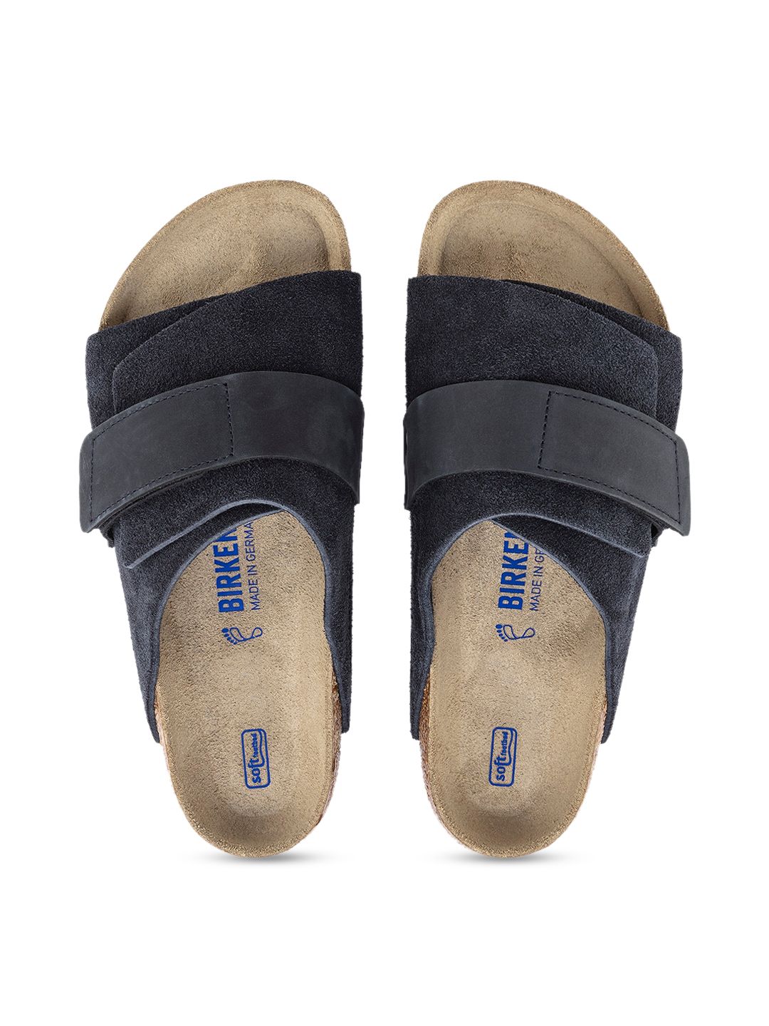 Buy Birkenstock Kyoto Soft Footbed Midnight Regular Width Nubuck